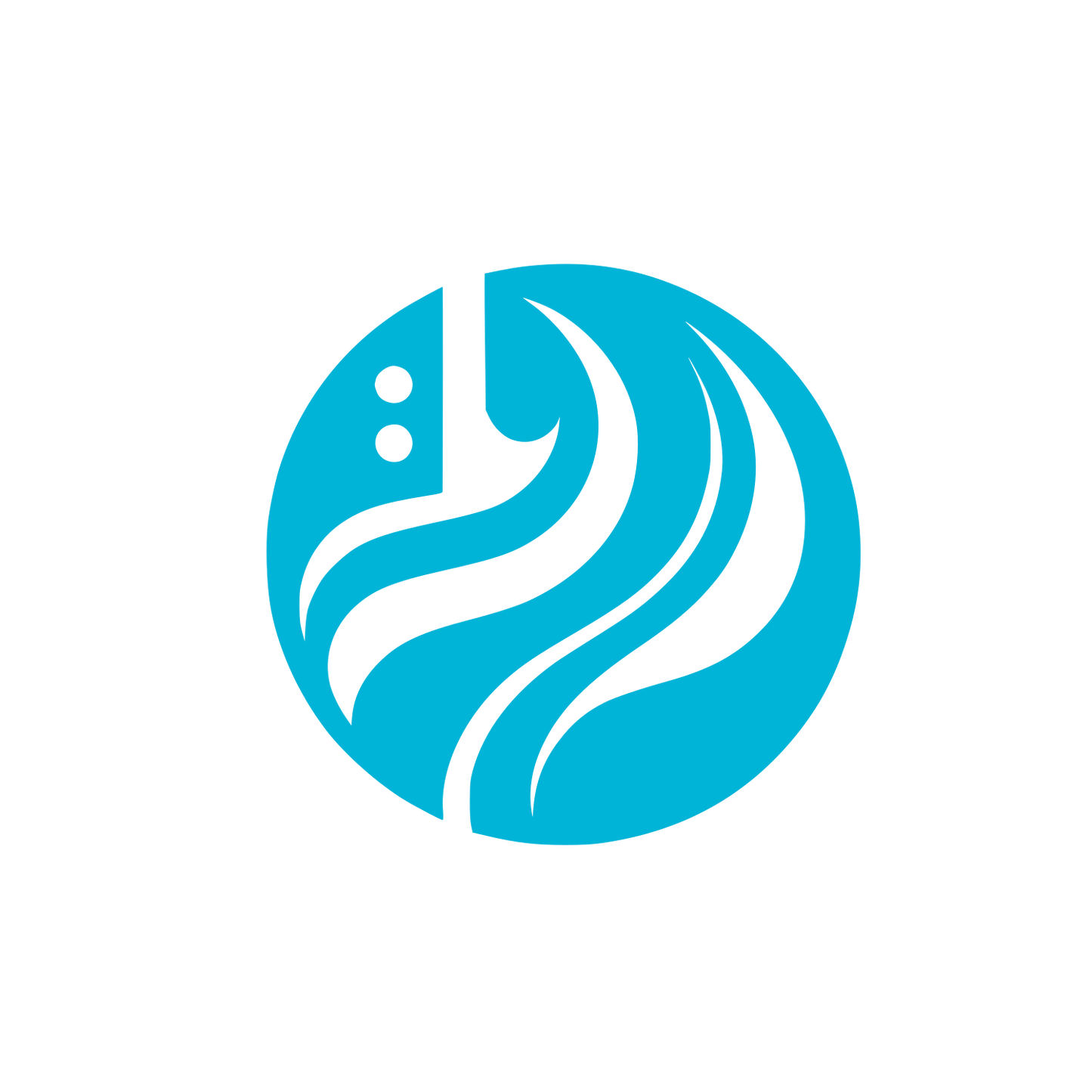 Waves Logo #00B4D8