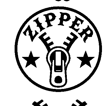 Zipper Badge Circle Logo