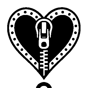 Zipper Heart Tattoo Logo