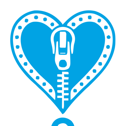 Zipper Heart Tattoo Logo #00a3e4