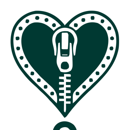Zipper Heart Tattoo Logo #003932