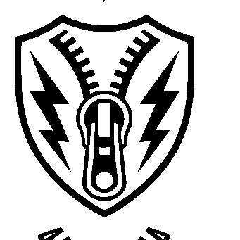 Zipper Shield Bolt Logo