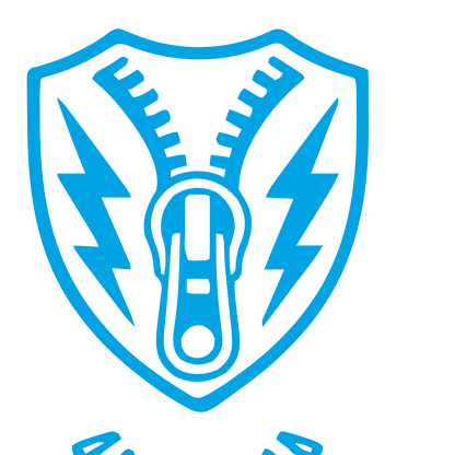 Zipper Shield Bolt Logo #00a3e4