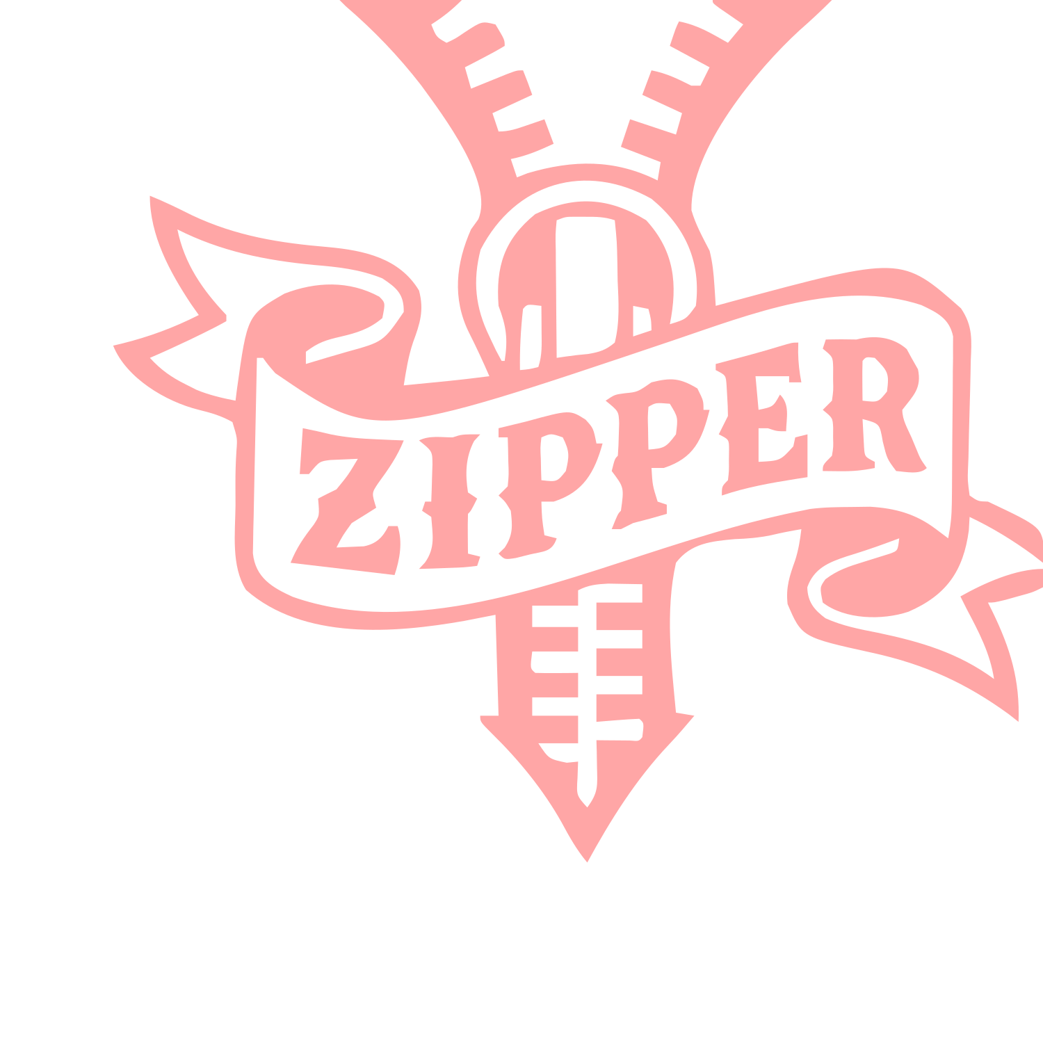 Tattoo Flash Zipper Logo #ffa6a6
