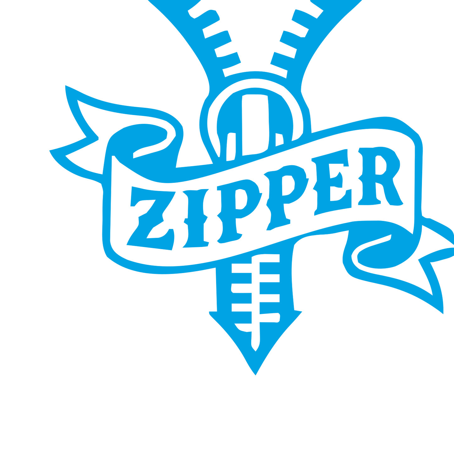 Tattoo Flash Zipper Logo #00a3e4