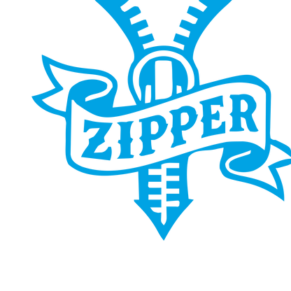 Tattoo Flash Zipper Logo #00a3e4