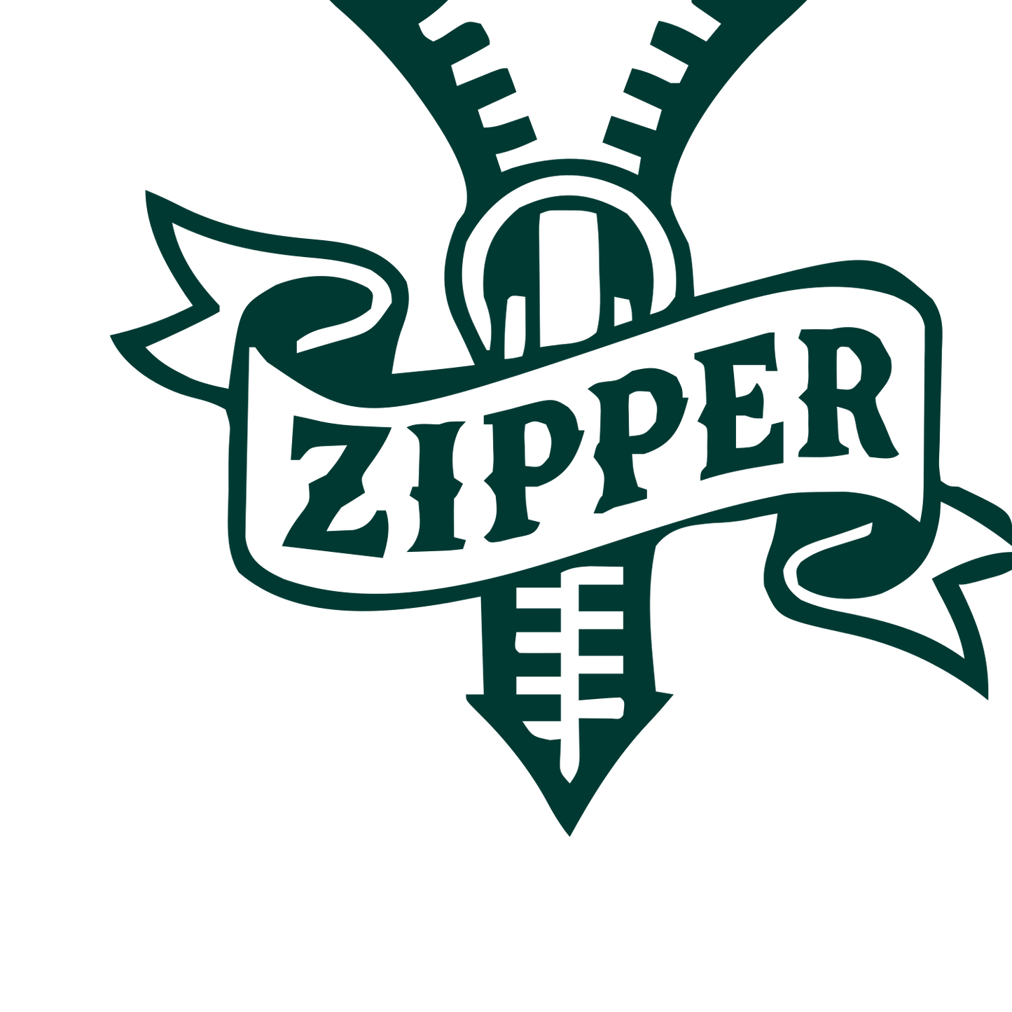 Tattoo Flash Zipper Logo #003932