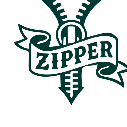 Tattoo Flash Zipper Logo #003932