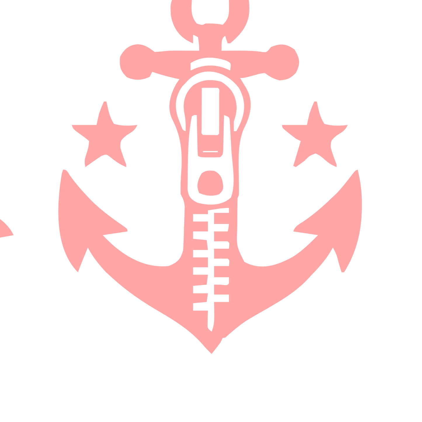 Anchor Zipper Tattoo Logo #ffa6a6