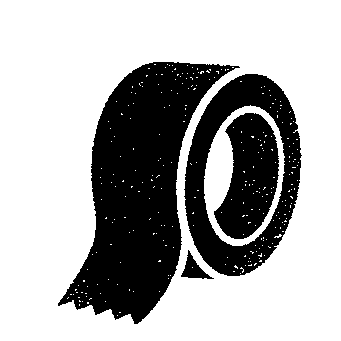 Tape Roll Riso Print Logo