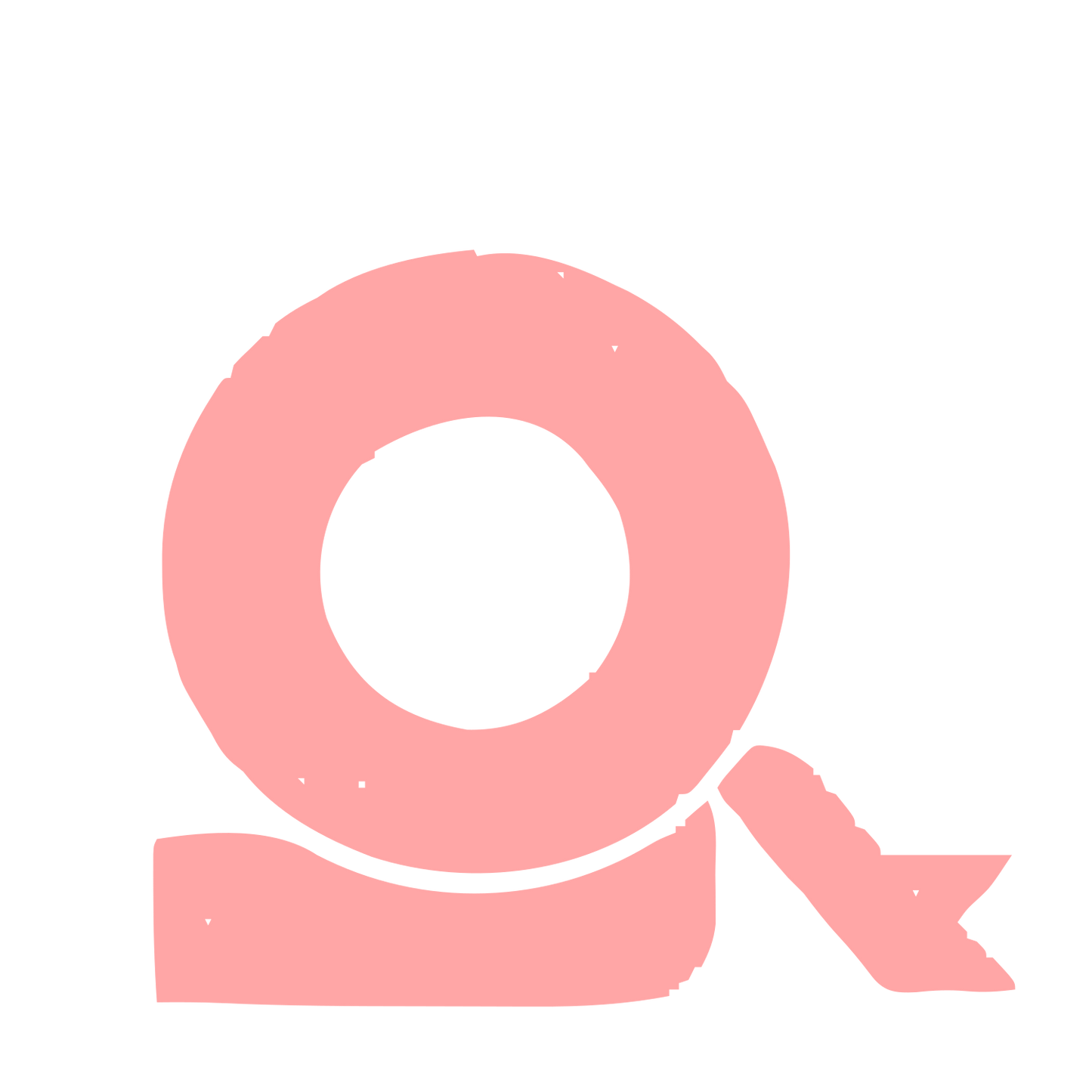 Tape Roll Ribbon Logo #ffa6a6