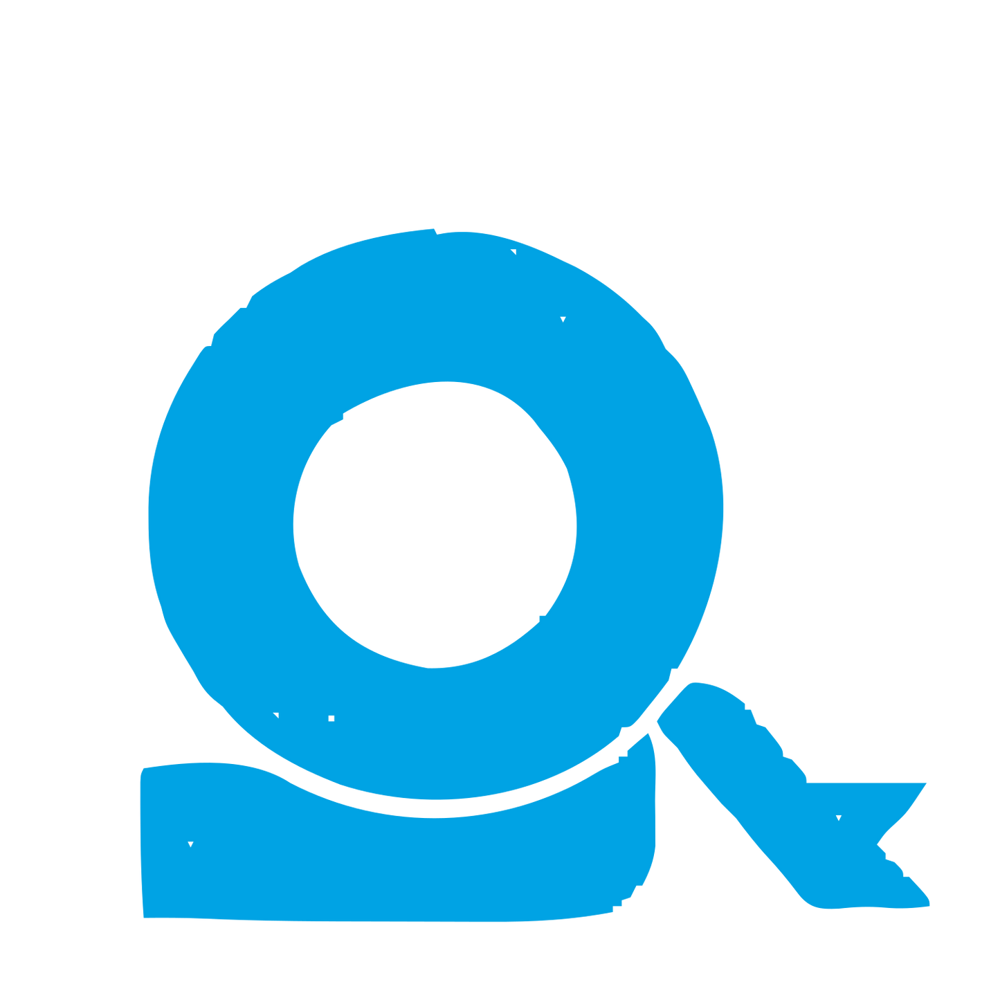 Tape Roll Ribbon Logo #00a3e4