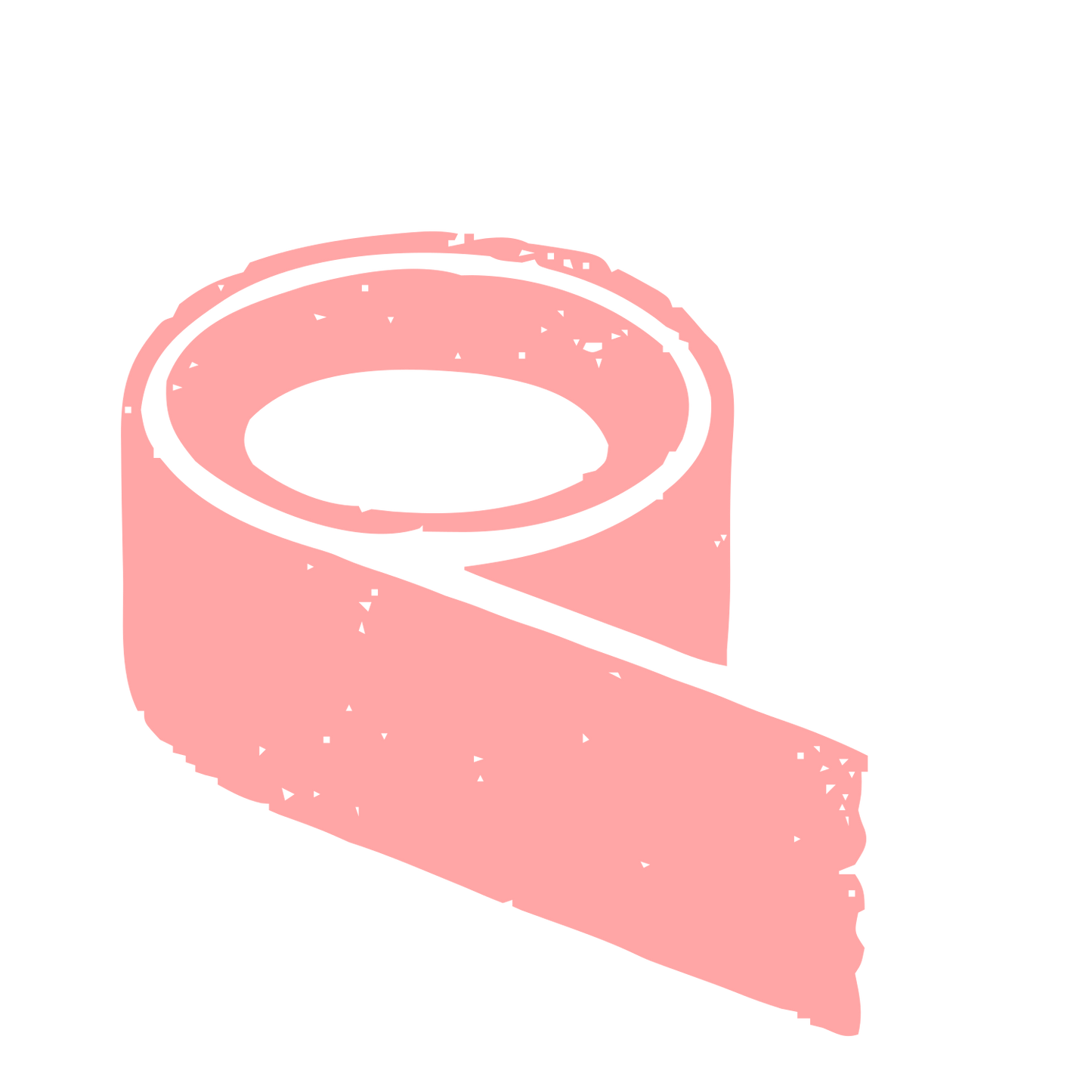 Tape Roll Riso Print Logo #ffa6a6