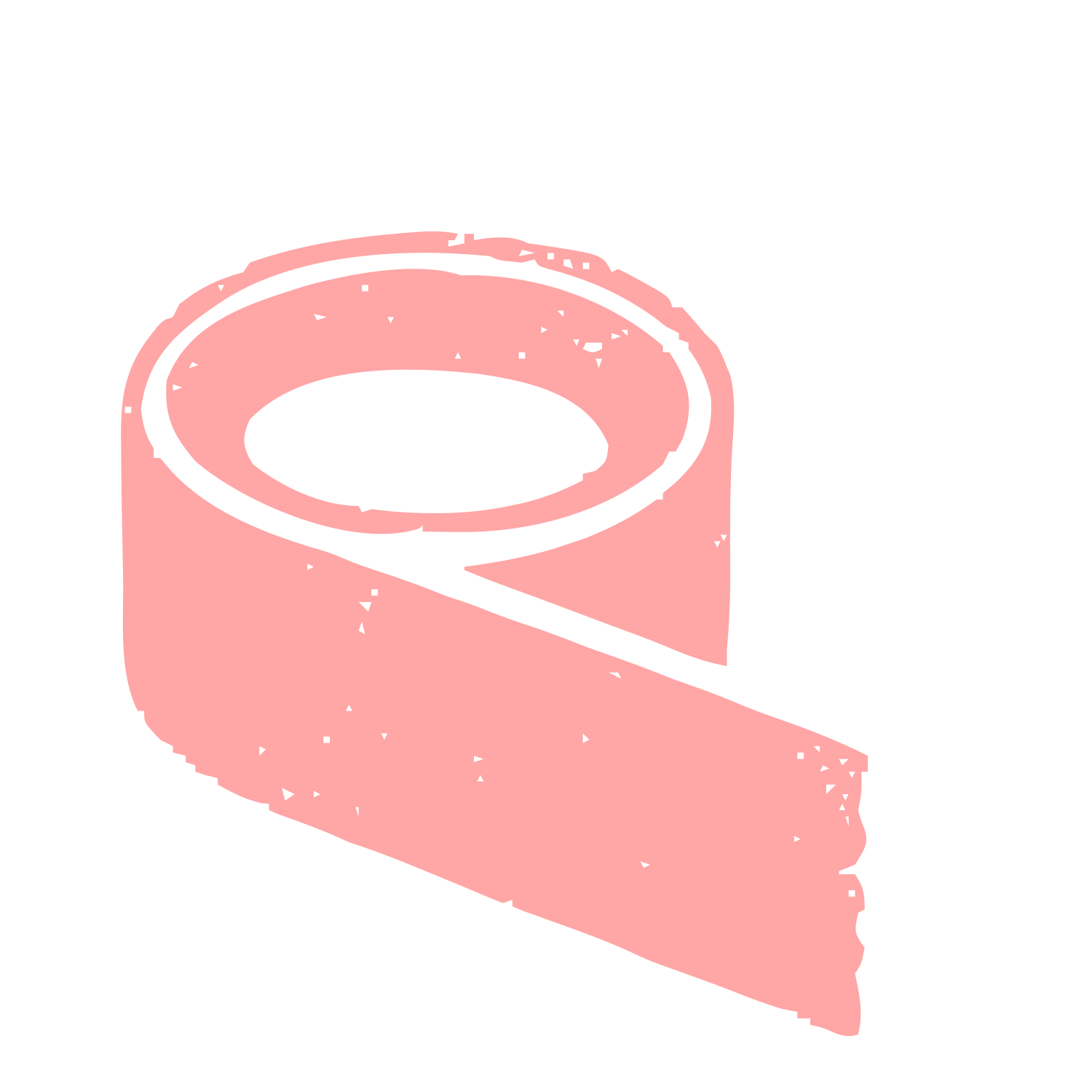 Tape Roll Riso Print Logo #ffa6a6