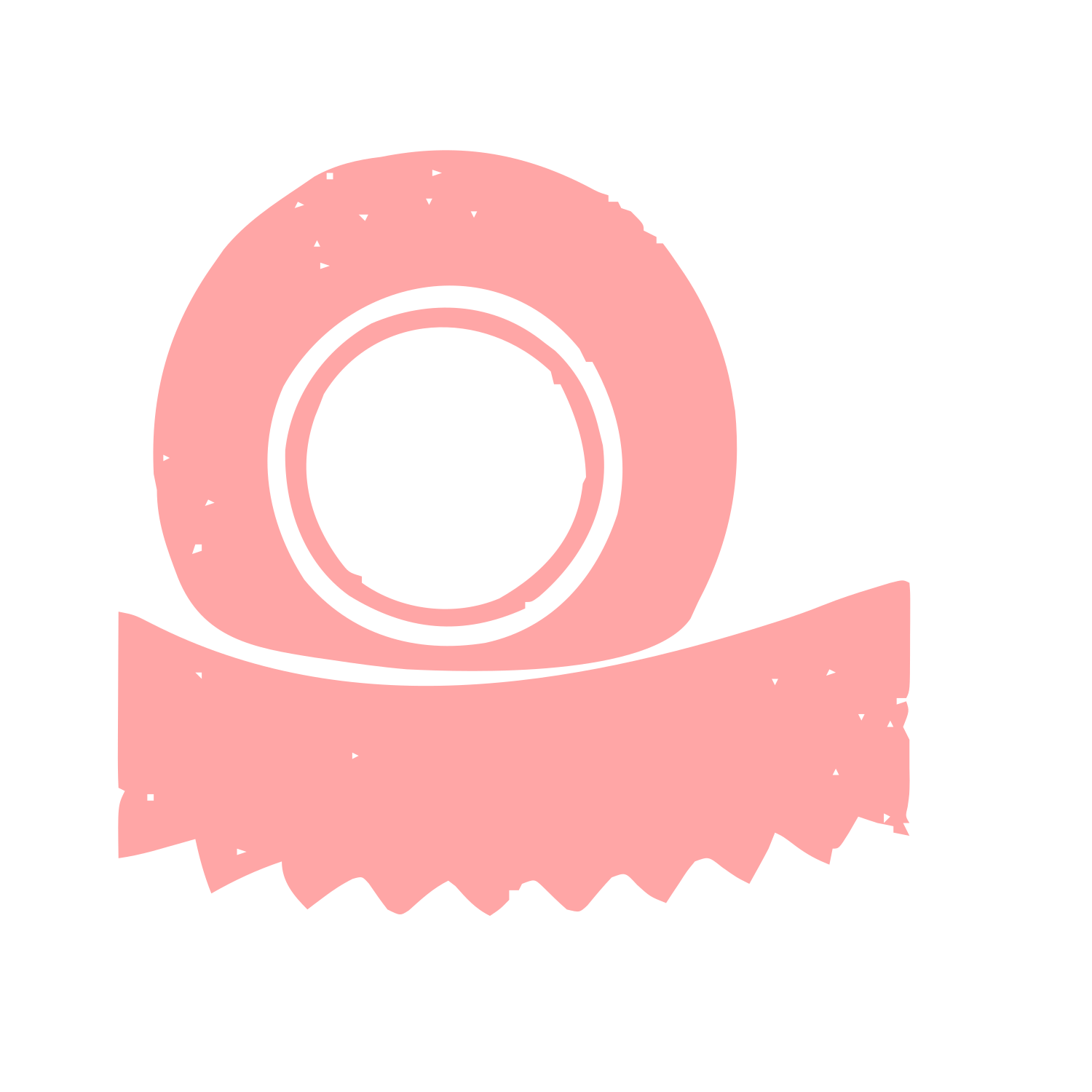 Tape Roll Riso Print Logo #ffa6a6