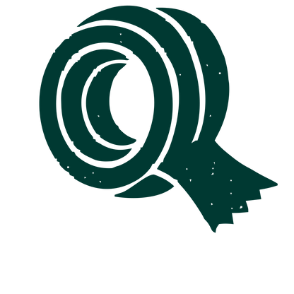 Tape Roll Riso Print Logo #003932