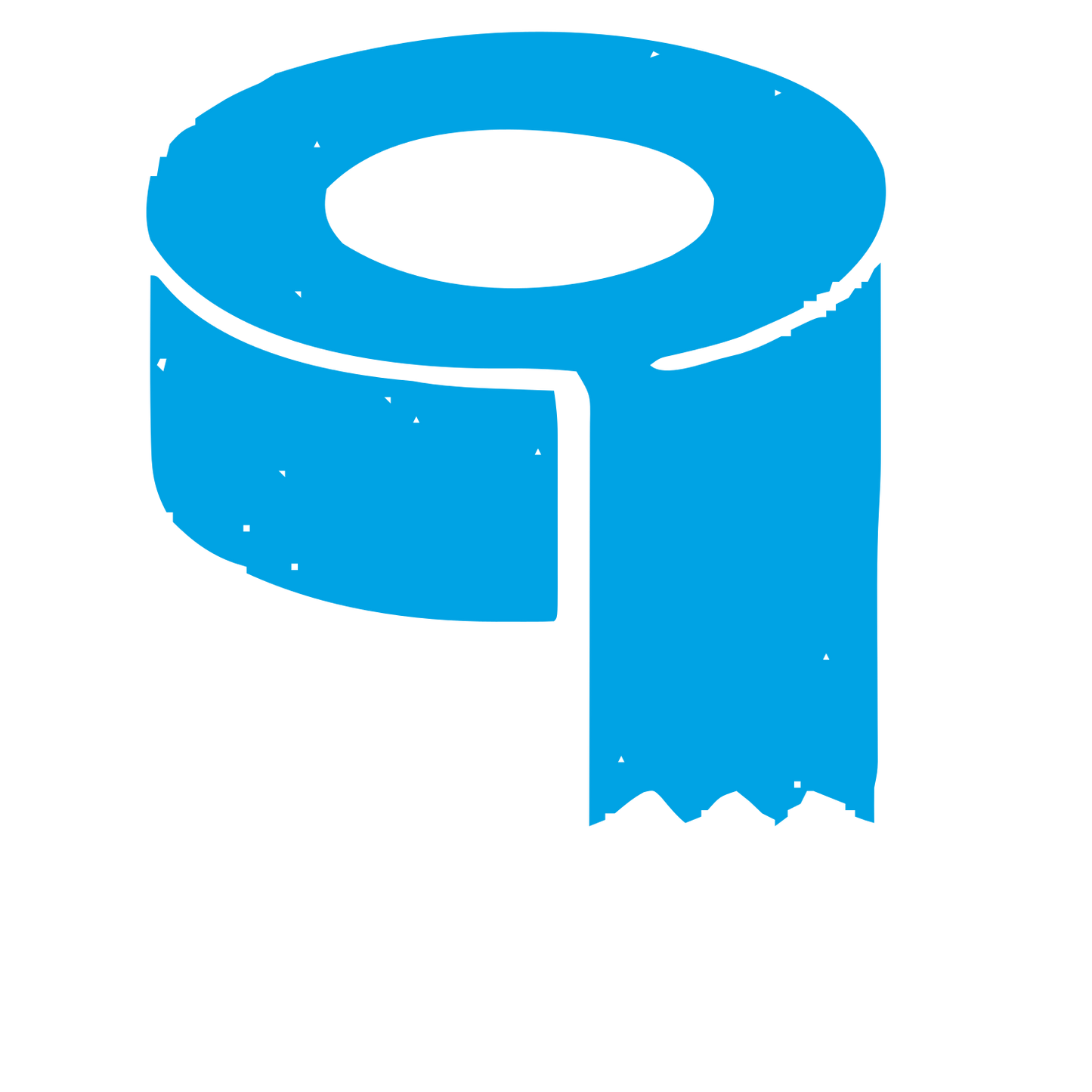 Tape Roll Riso Logo #00a3e4