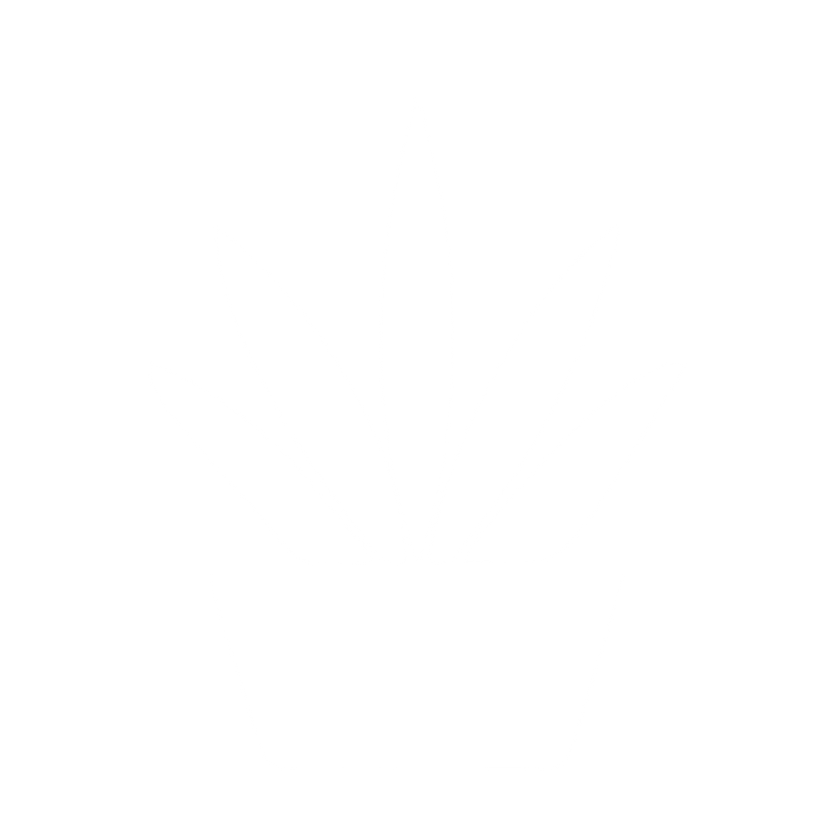 Potted Aloe Plant Logo #ffffff