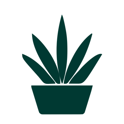 Potted Aloe Plant Logo #003932