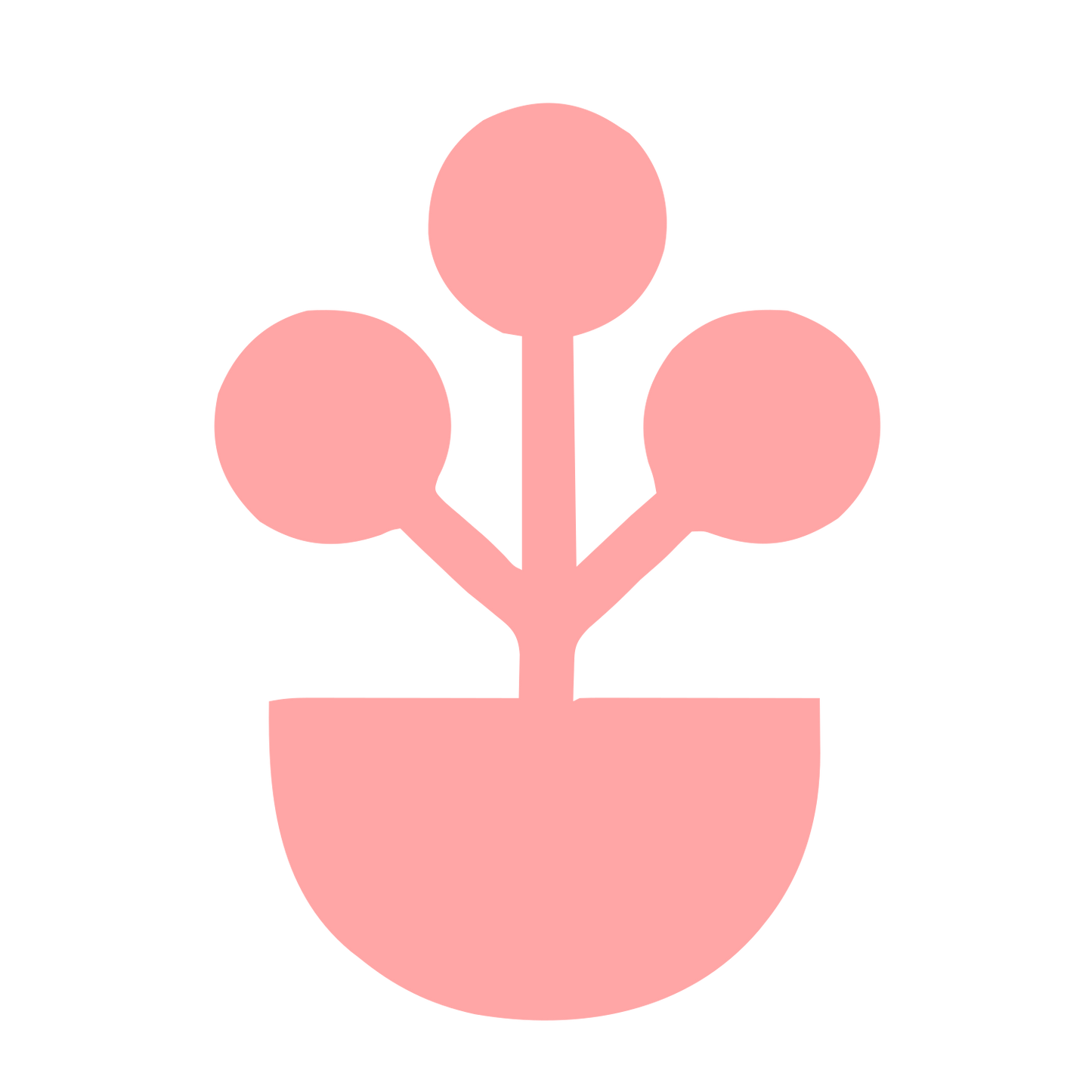 Potted Plant Logo #ffa6a6