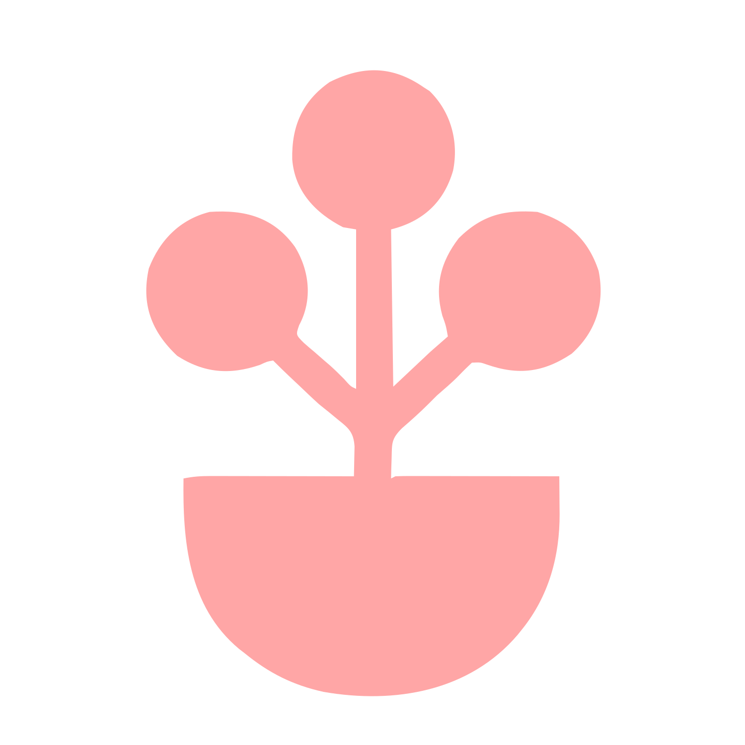 Potted Plant Logo #ffa6a6