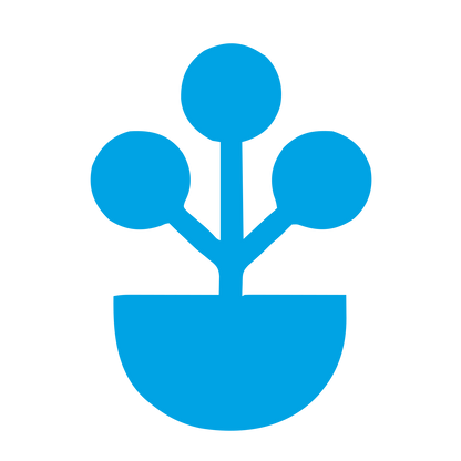 Potted Plant Logo #00a3e4