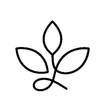 Monoline Plant Leaf Logo
