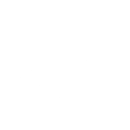 Monoline Seedling Circle Logo #ffffff