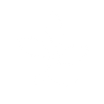 Monoline Leaf Sprout Logo #ffffff
