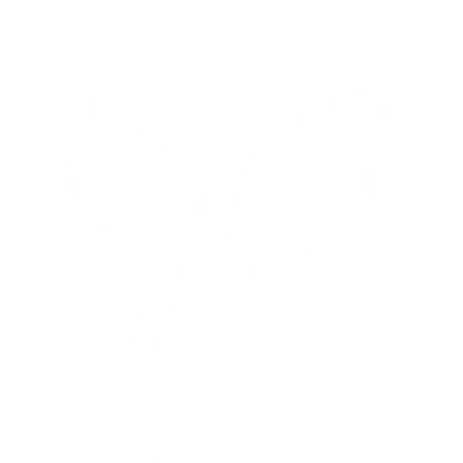 Monoline Sprouting Plant Logo #ffffff