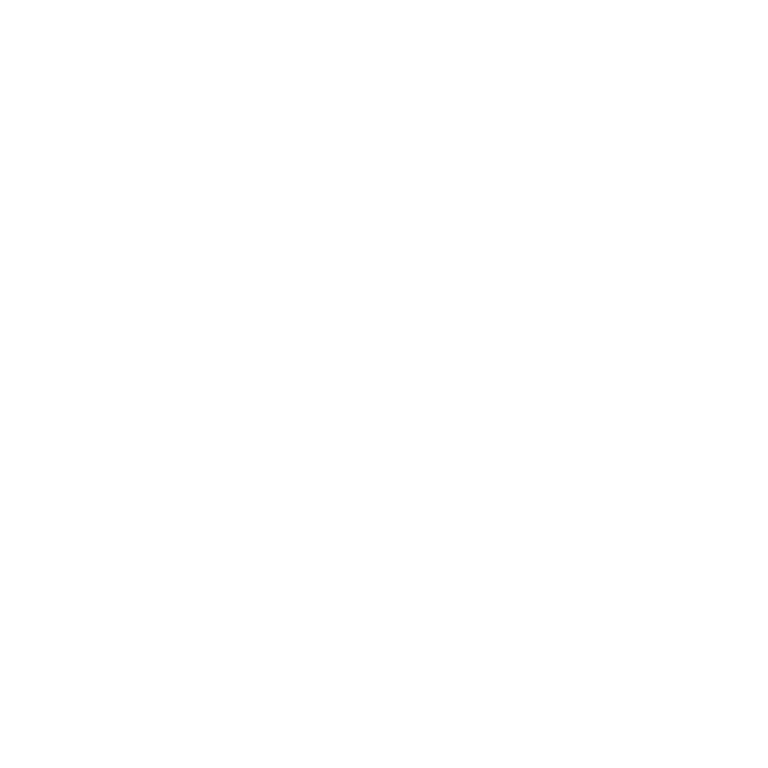 Monoline Plant Leaf Circle Logo #ffffff