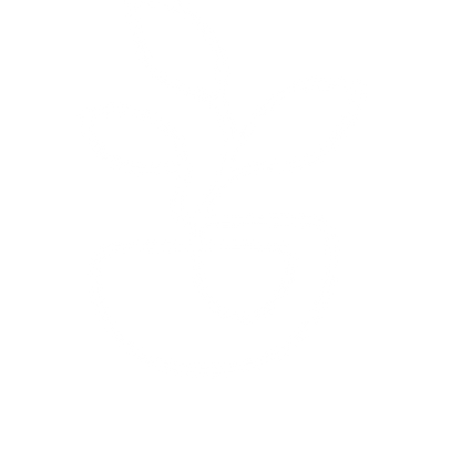 Monoline Potted Plant Logo #ffffff