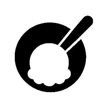 Ice Cream Bowl Logo