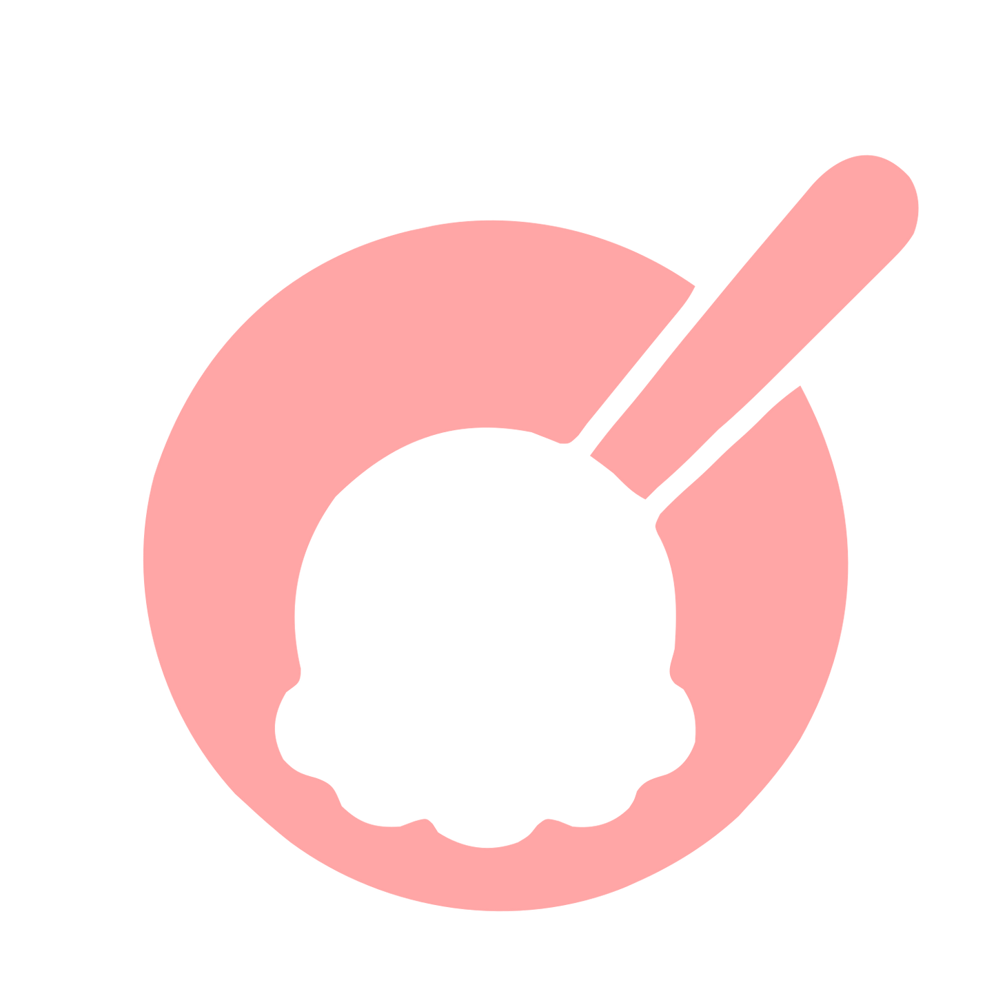 Ice Cream Bowl Logo #ffa6a6