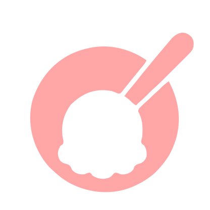 Ice Cream Bowl Logo #ffa6a6