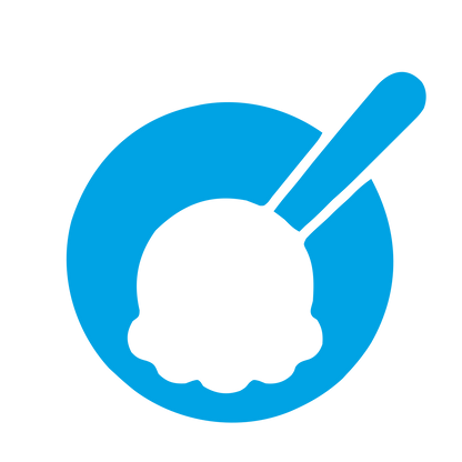Ice Cream Bowl Logo #00a3e4