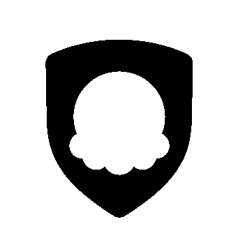 Ice Cream Shield Logo