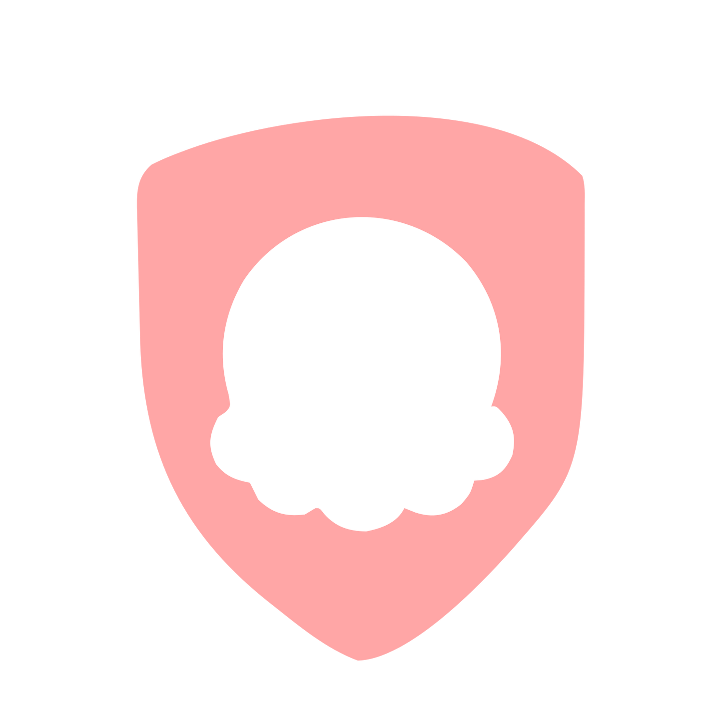 Ice Cream Shield Logo #ffa6a6
