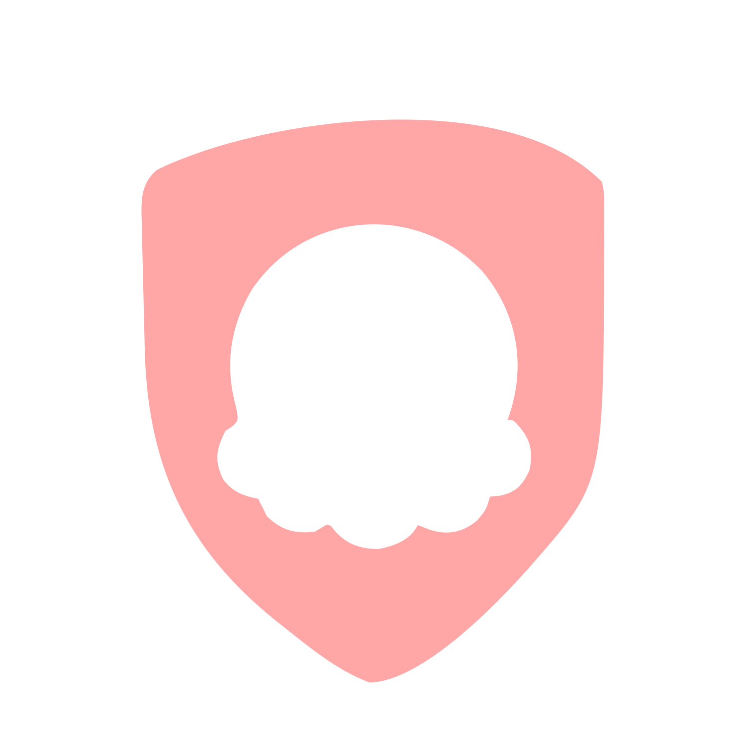 Ice Cream Shield Logo #ffa6a6