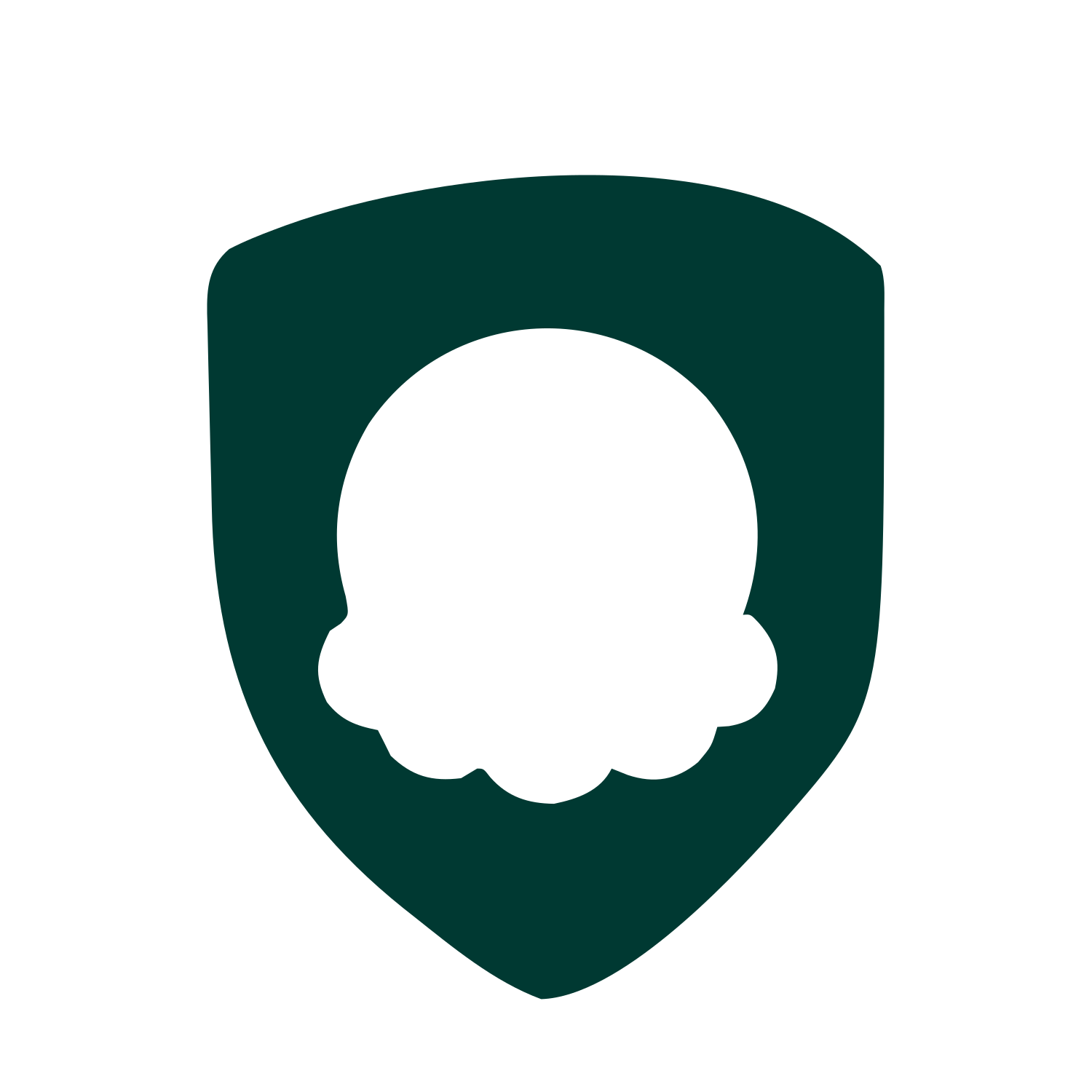 Ice Cream Shield Logo #003932