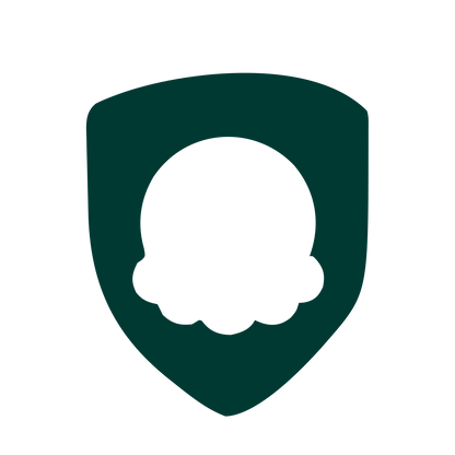 Ice Cream Shield Logo #003932