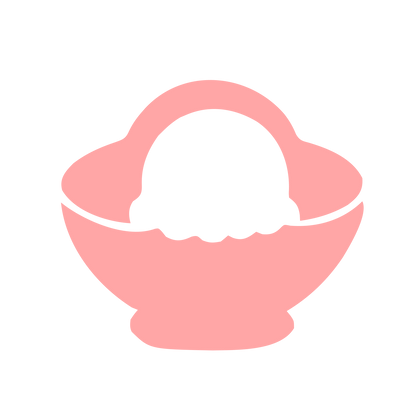 Ice Cream Bowl Logo #ffa6a6