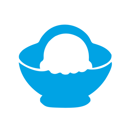 Ice Cream Bowl Logo #00a3e4
