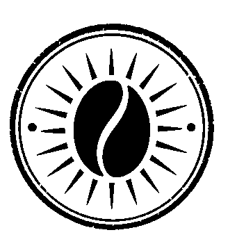 Coffee Bean Stamp Badge Logo