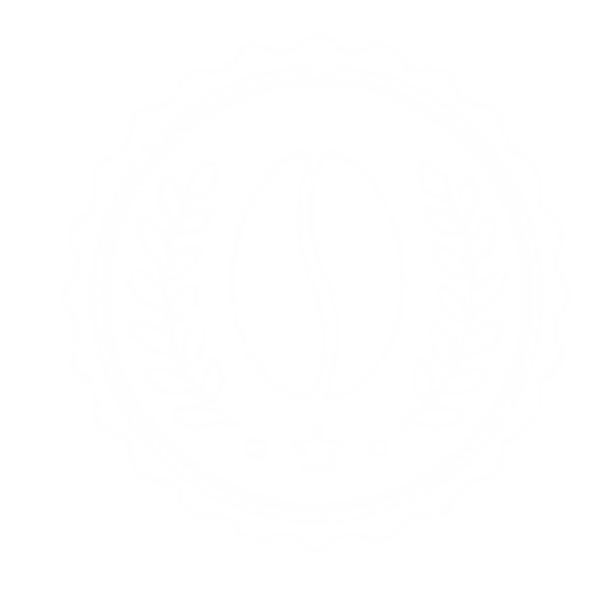 Coffee Bean Stamp Badge Logo #ffffff