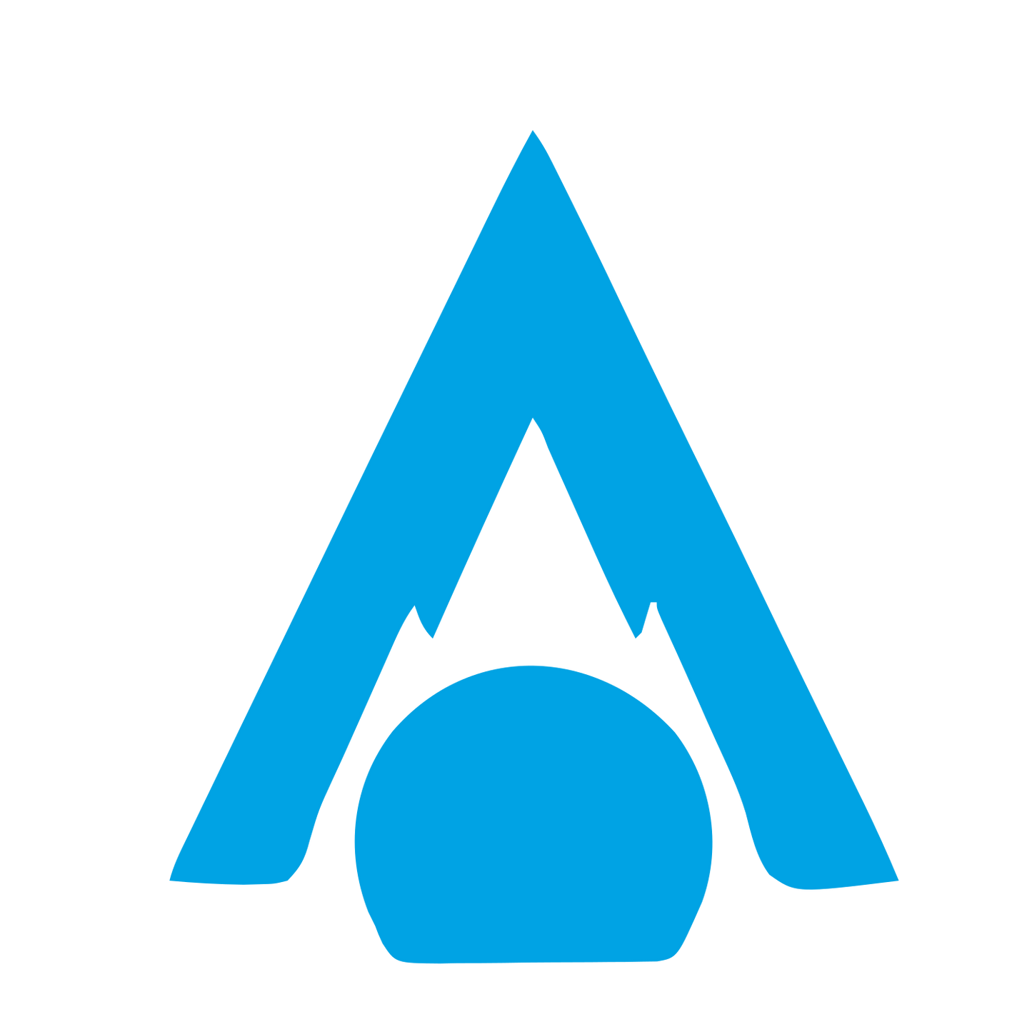 Mountain Circle Fire Logo #00a3e4