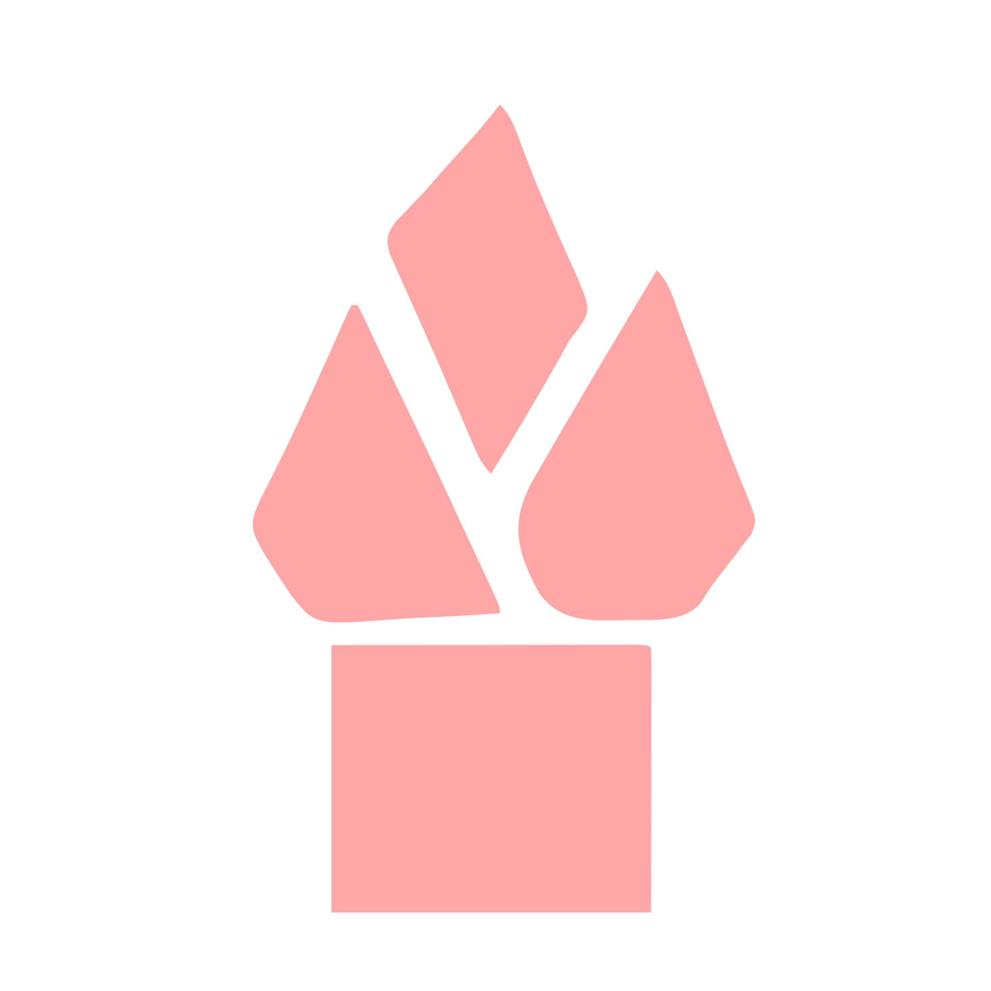 Bauhaus Flame Logo #ffa6a6