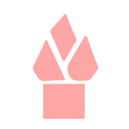Bauhaus Flame Logo #ffa6a6