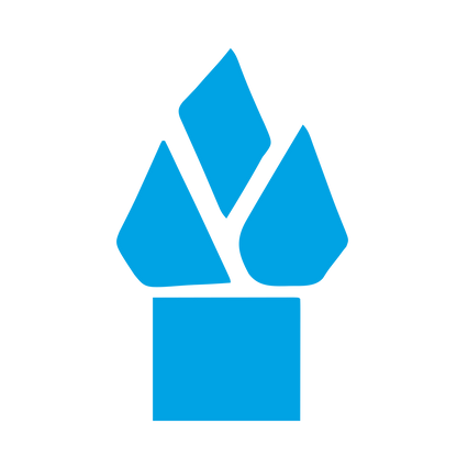 Bauhaus Flame Logo #00a3e4
