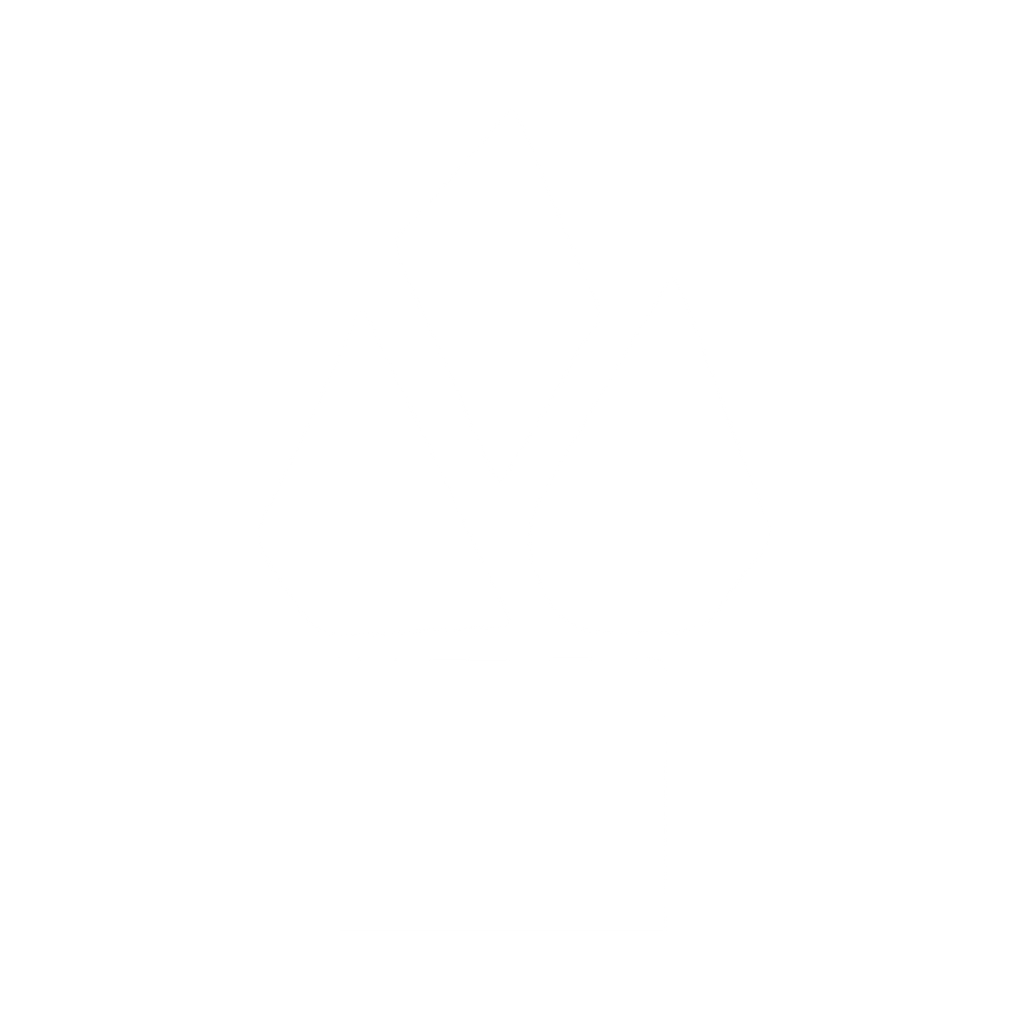 Bauhaus Flame Logo #ffffff